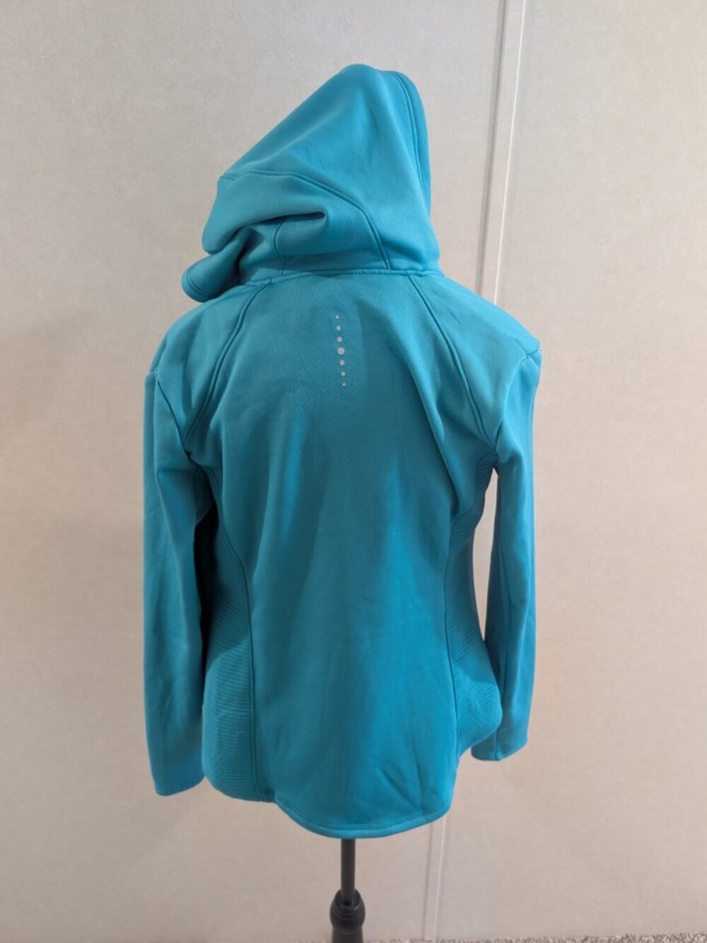 Tek Gear Aqua Quilted Fleece Lined Hooded Jacket Small Women's Zip Up - Picture 5 of 7